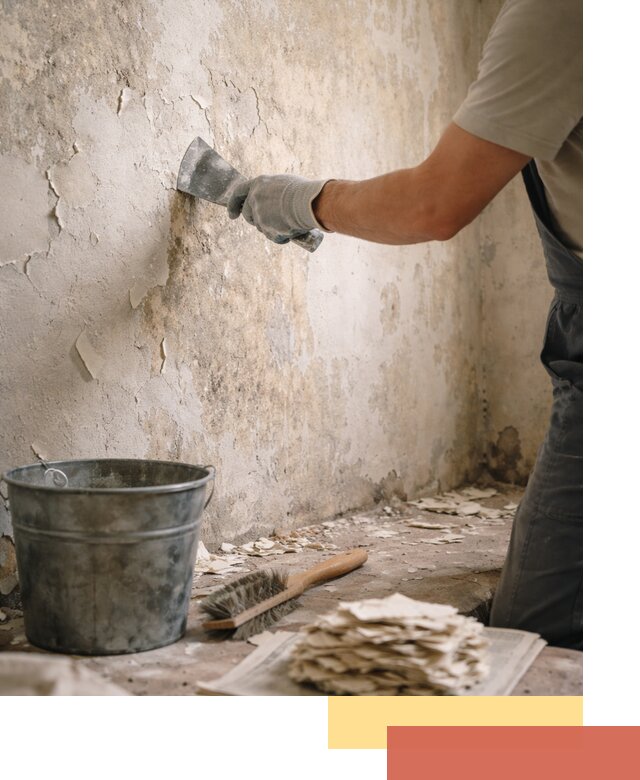 Удаление старой краски со стен в Смоленске качественно и быстро