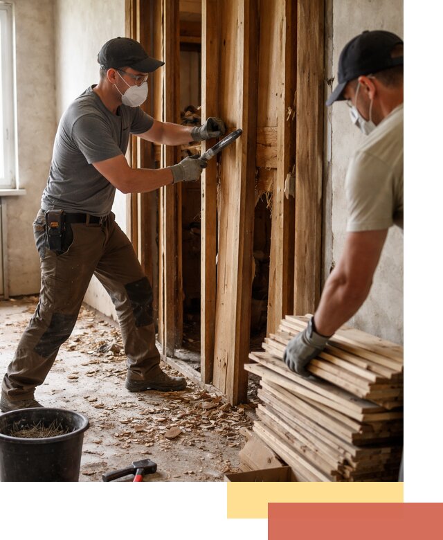 Демонтаж деревянных перегородок в Смоленске быстро и аккуратно