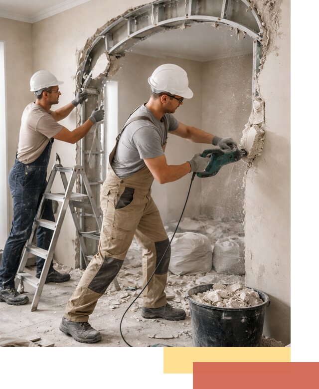 Демонтаж гипсокартонной арки в Смоленске быстро и аккуратно