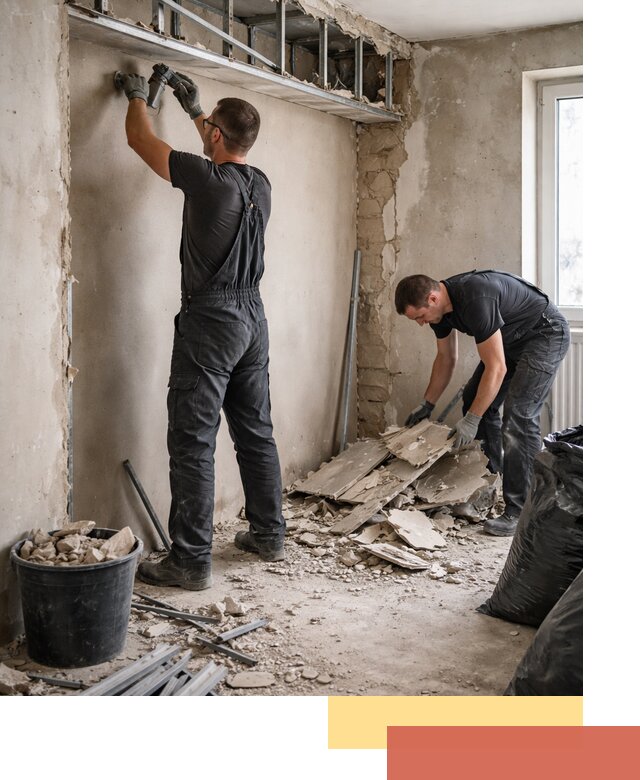 Демонтаж короба из гипсокартона в Смоленске быстро и аккуратно