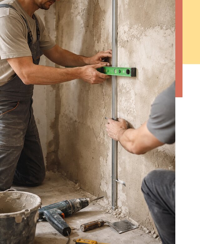 Установка штукатурных маяков в Смоленске от 7179 руб. — быстро и недорого | ОТДЕЛОЧНИК-Смл