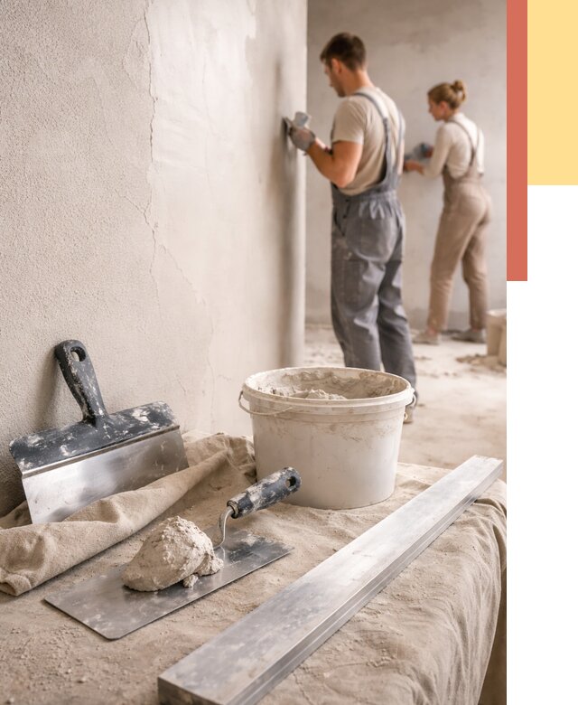 Штукатурка стен гипсовая в Смоленске от 4615 руб/м2 — быстро и недорого | ОТДЕЛОЧНИК-Смл