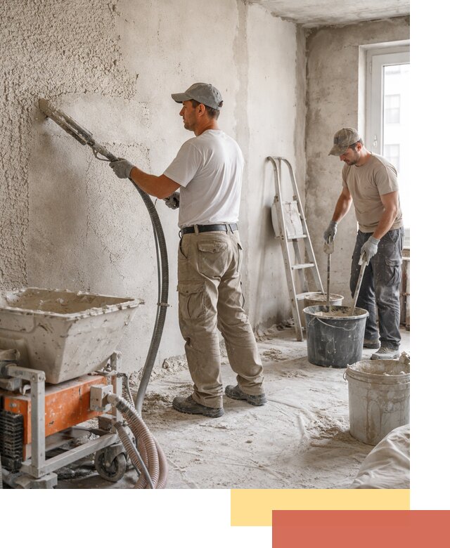 Машинная штукатурка стен в Смоленске — быстро и качественно