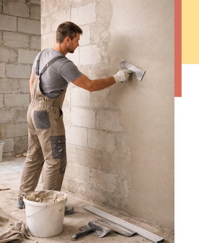 Штукатурка стен из газобетона в Смоленске от 2154 руб./м2 — быстро и недорого | ОТДЕЛОЧНИК-Смл