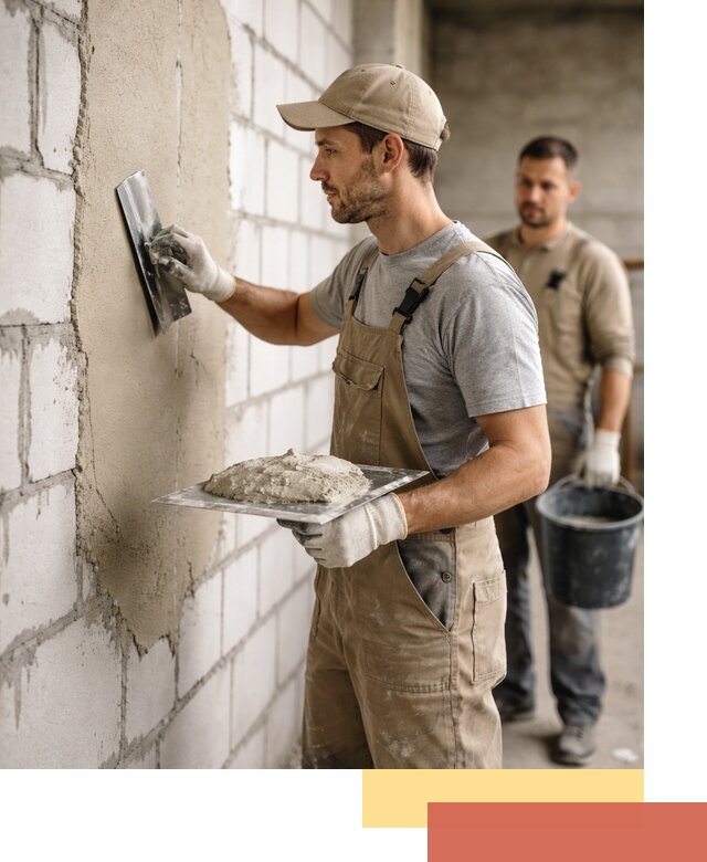 Штукатурка стен из газобетона в Смоленске под ключ