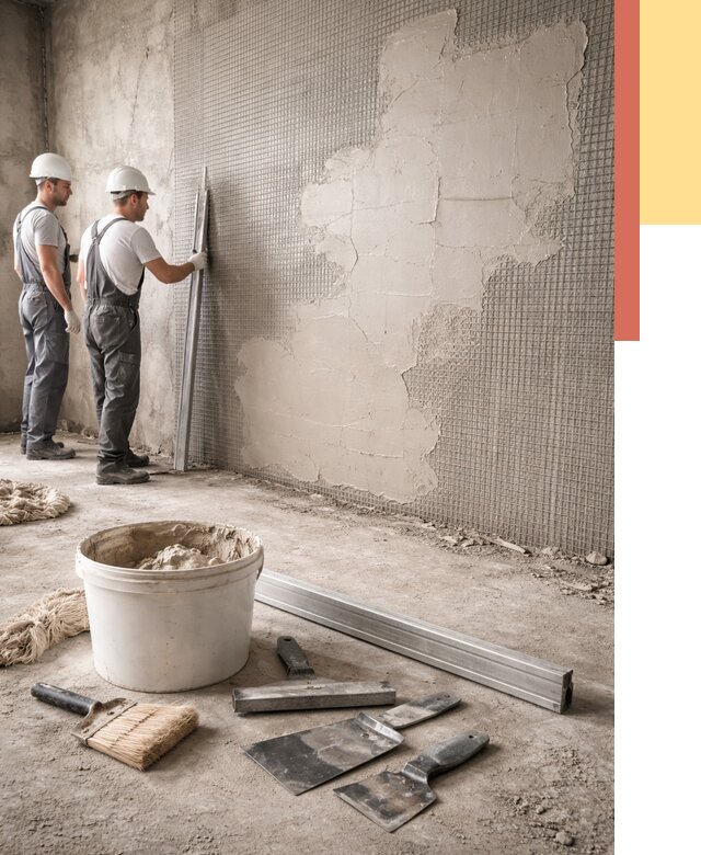 Штукатурка стен по сетке в Смоленске от 5640 руб./м2 — быстро и недорого | ОТДЕЛОЧНИК-Смл