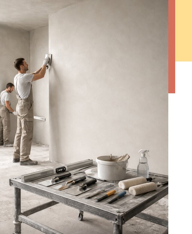 Штукатурка стен под покраску в Смоленске от 4615 руб./м² — качественно и недорого | ОТДЕЛОЧНИК-Смл