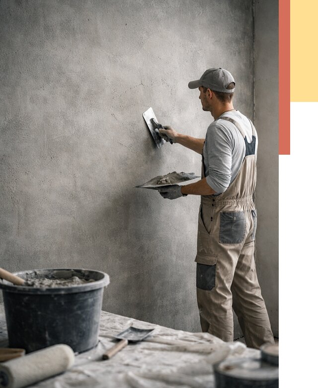 Декоративная штукатурка под бетон в Смоленске от 2564 руб./м² — нанесение под ключ | ОТДЕЛОЧНИК-Смл