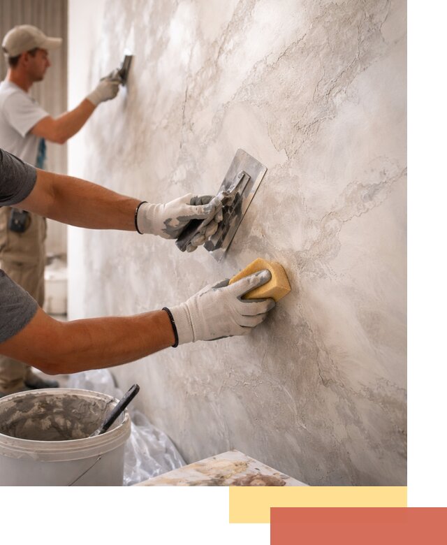 Декоративная штукатурка под мрамор в Смоленске для стен и потолков