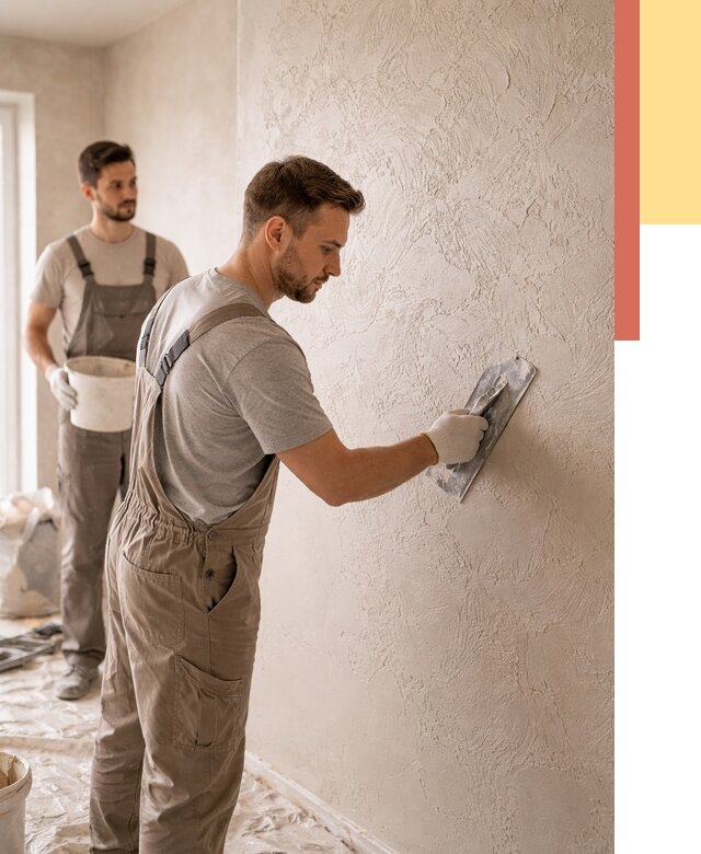 Фактурная штукатурка стен в Смоленске от 4307 руб./м² — заказать под ключ | ОТДЕЛОЧНИК-Смл