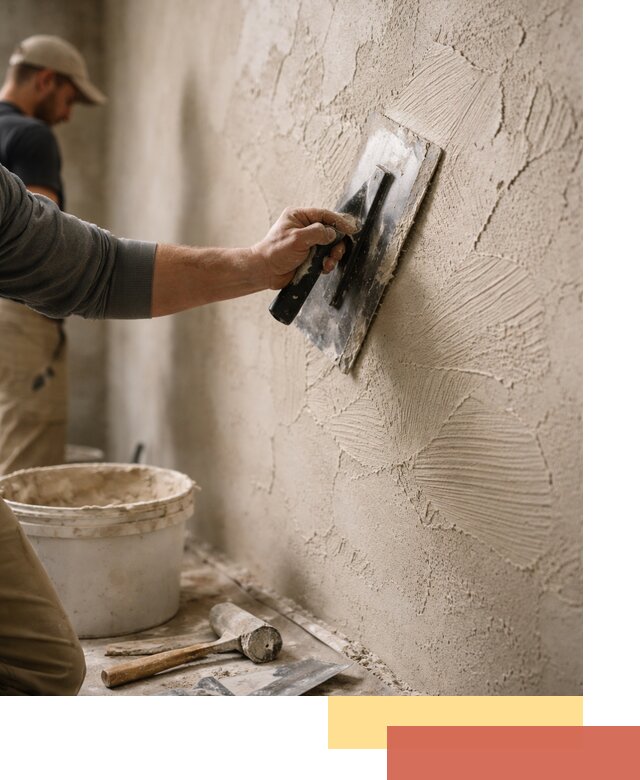 Фактурная штукатурка стен в Смоленске — монтаж, отделка, реставрация