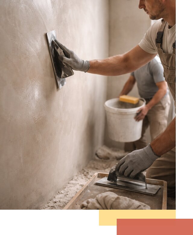 Нанесение марокканской штукатурки таделакт в Смоленске