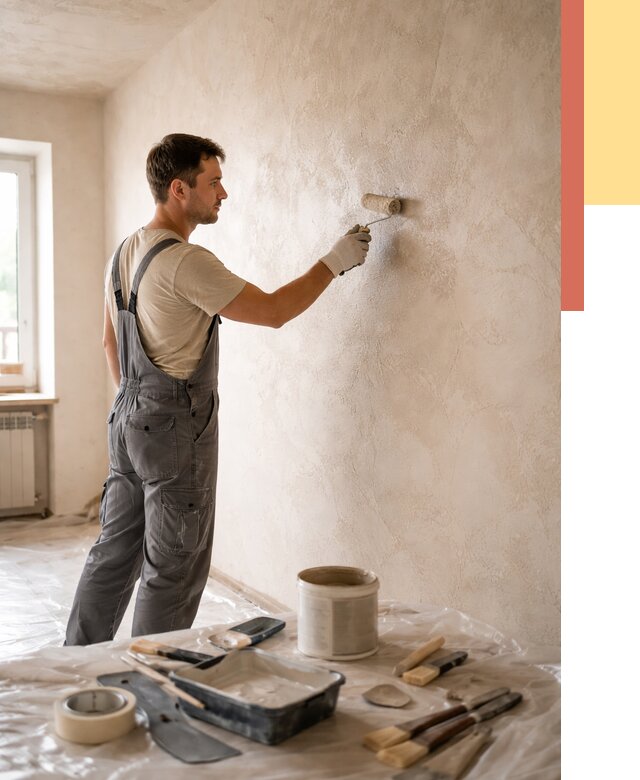 Нанесение лессирующей краски по декоративке в Смоленске от 1795 руб. | ОТДЕЛОЧНИК-Смл