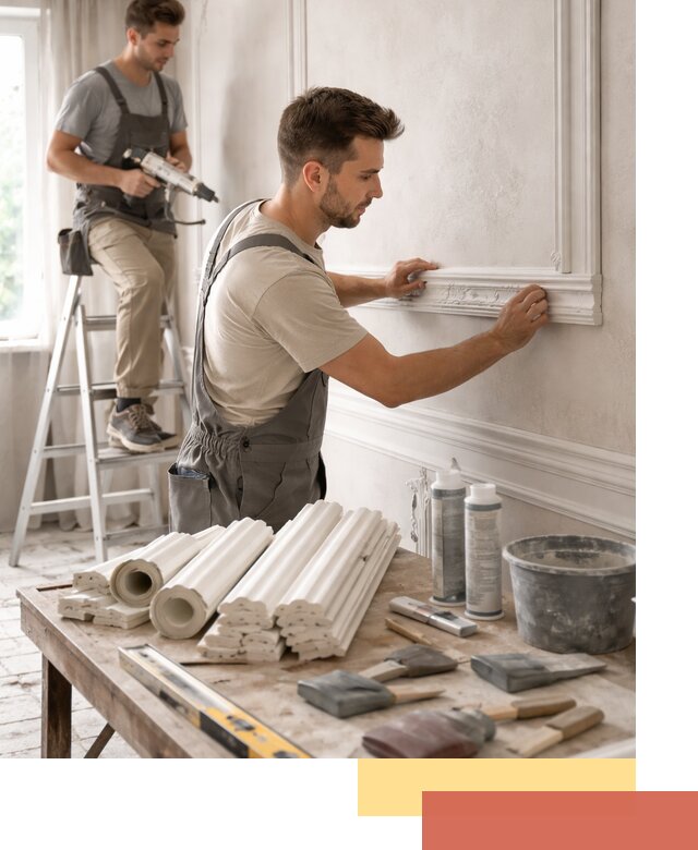 Монтаж лепнины на стены в Смоленске профессионально и качественно