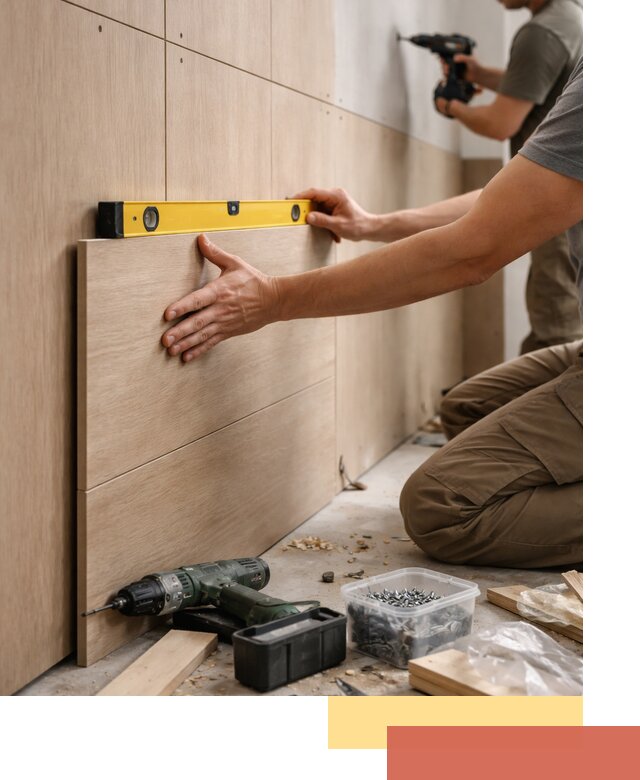 Профессиональный монтаж МДФ панелей на стены в Смоленске