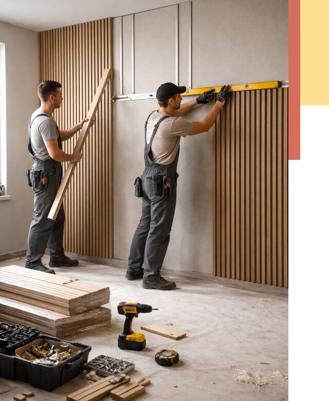 Монтаж реечных панелей на стены в Смоленске от 1231 руб. — быстро и недорого | ОТДЕЛОЧНИК-Смл