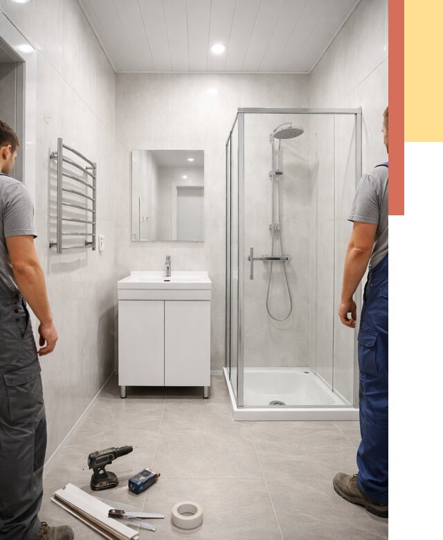 Отделка ванной комнаты панелями ПВХ в Смоленске от 4615 руб. за м2 | ОТДЕЛОЧНИК-Смл