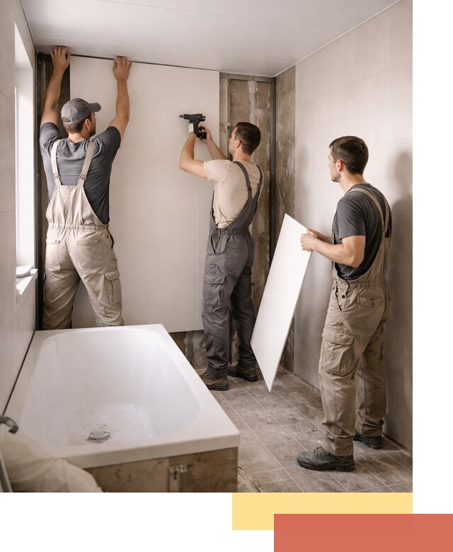 Отделка ванной панели ПВХ профессионально в Смоленске