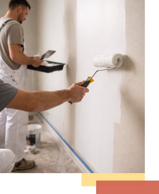 Покраска стен акриловой краской профессионально в Смоленске