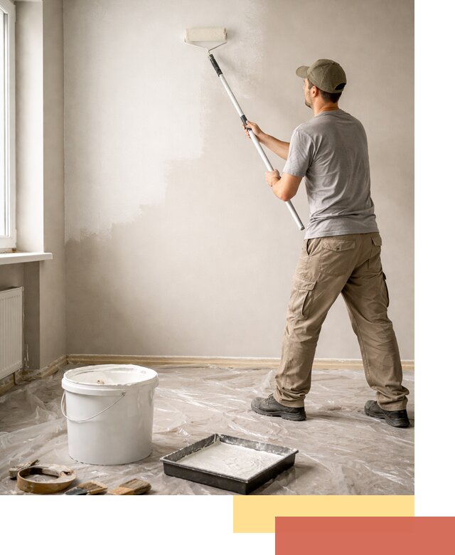 Покраска стен латексной краской в Смоленске качественно и быстро