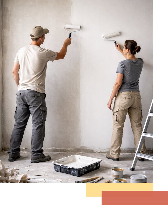 Окраска стен по стеклохолсту в Смоленске качественно и долговечно