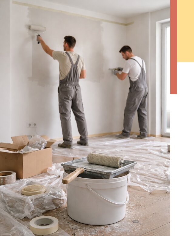 Покраска стен в квартире в Смоленске от 2564 руб/м2 — быстро и недорого | ОТДЕЛОЧНИК-Смл