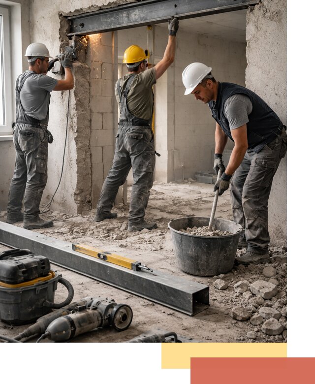 Создание проемов в стенах и несущих конструкциях в Смоленске