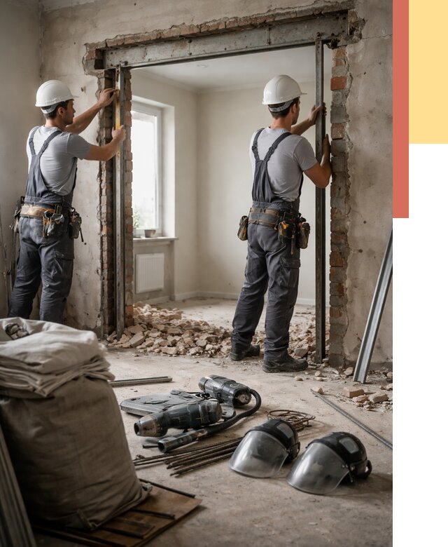 Расширение дверного проема в Смоленске от 12819 руб. под ключ | ОТДЕЛОЧНИК-Смл