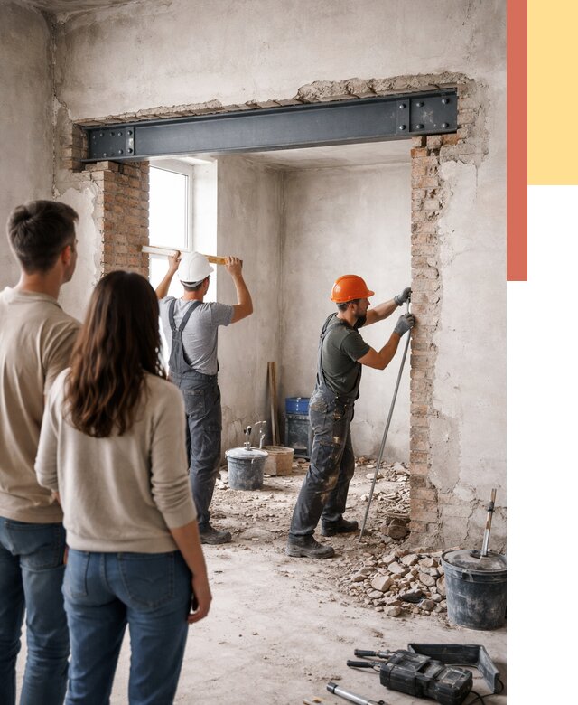 Усиление проема в стене в Смоленске от 9742 руб. — усиление дверного проема металлоконструкцией | ОТДЕЛОЧНИК-Смл