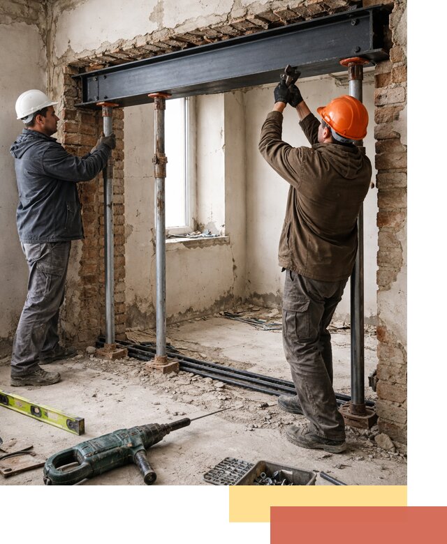 Усиление проема в стене в Смоленске для расширения и безопасности