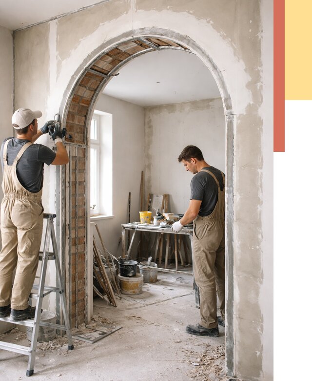 Устройство арочного проема в Смоленске от 9742 руб. под ключ — быстро и недорого | ОТДЕЛОЧНИК-Смл