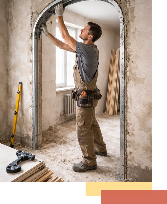 Устройство арочного проема в Смоленске под ключ