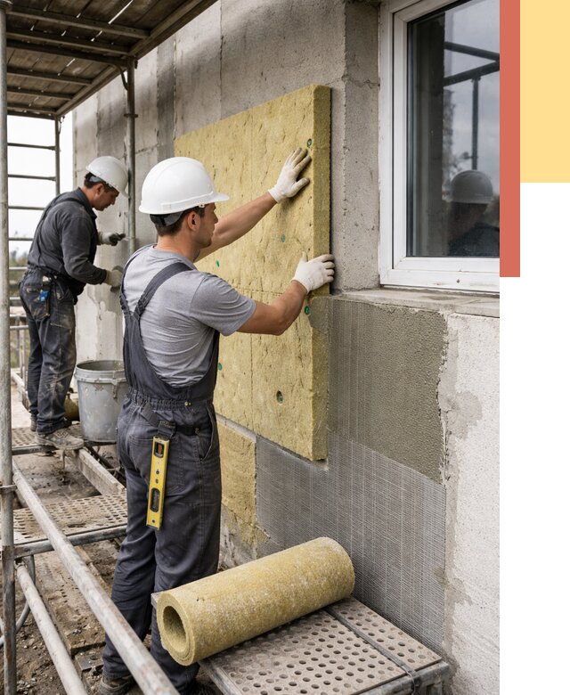 Утепление стен в Смоленске от 4410 руб. под ключ — быстро и недорого | ОТДЕЛОЧНИК-Смл