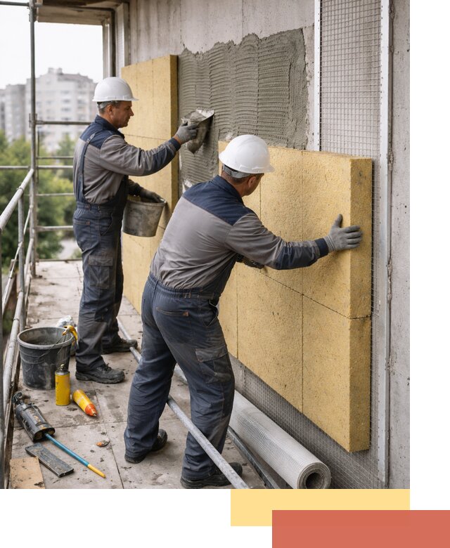 Утепление стен зданий и домов в Смоленске качественно и надежно