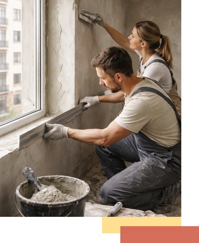 Штукатурка откосов дверей и окон профессионально в Смоленске