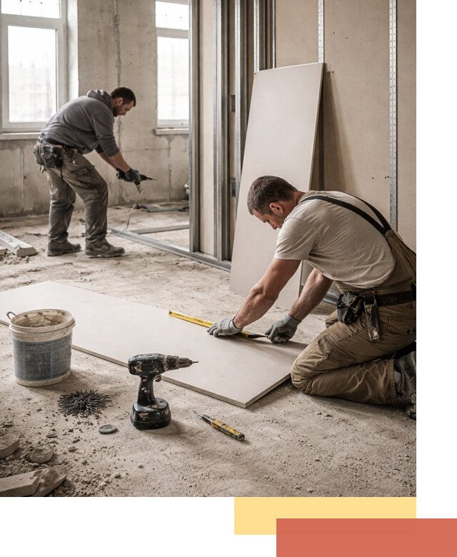 Кладка перегородок из ПГП под ключ в Смоленске