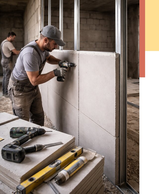 Кладка влагостойких перегородок ПГП в Смоленске от 1231 руб. под ключ | ОТДЕЛОЧНИК-Смл