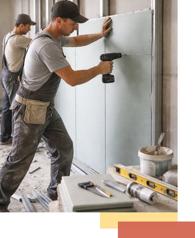 Кладка влагостойких перегородок ПГП в Смоленске