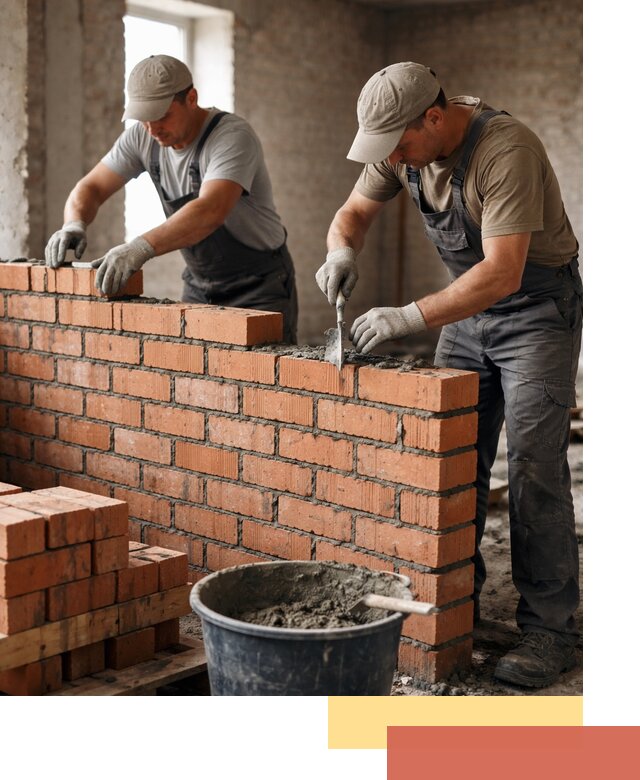 Кладка кирпичных перегородок под ключ в Смоленске