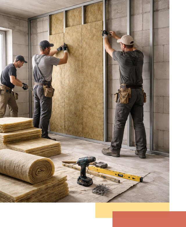 Шумоизоляция перегородок из блоков в Смоленске — монтаж и защита шумоизоляцией