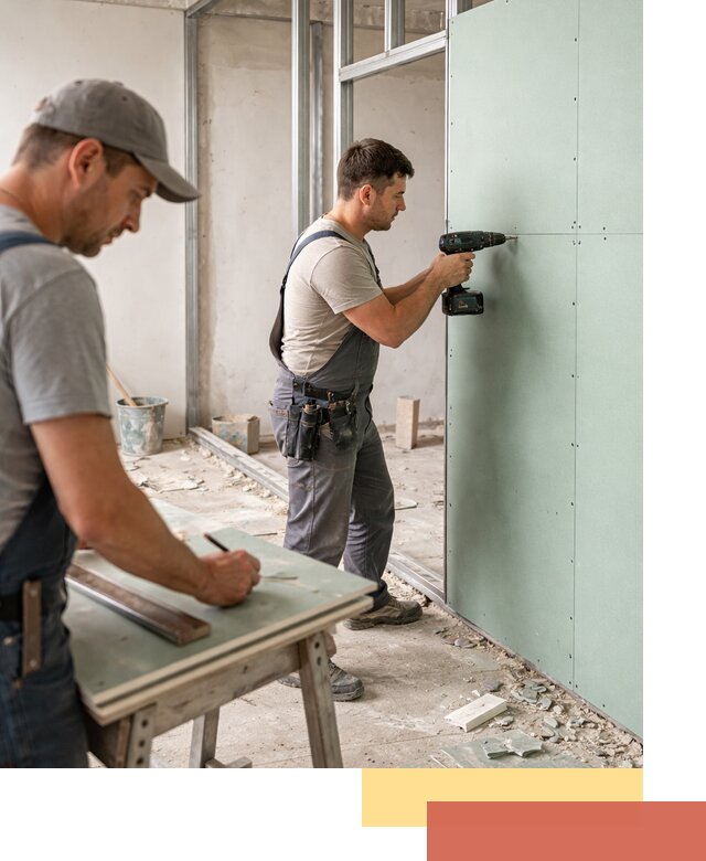 Перегородки из влагостойкого гипсокартона под ключ в Смоленске