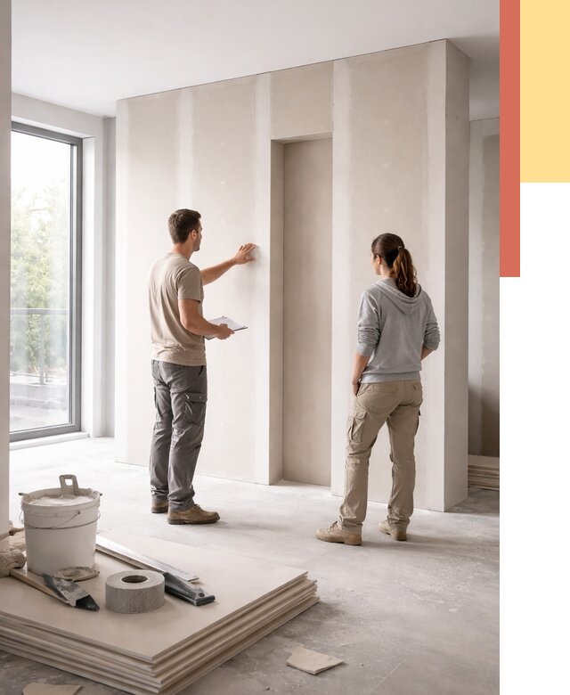 Зонирующая перегородка из гипсокартона в Смоленске от 2871 руб. под ключ | ОТДЕЛОЧНИК-Смл