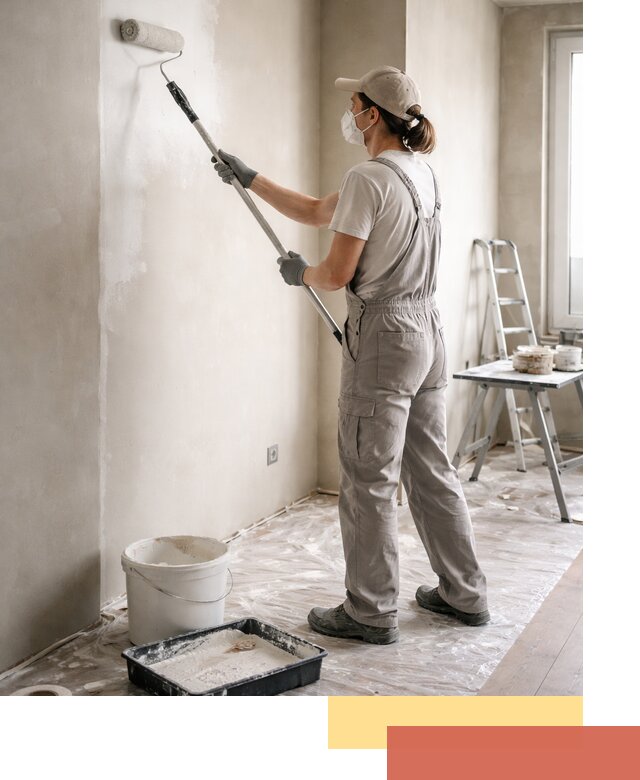 Покраска перегородок из гипсокартона в Смоленске качественно и недорого