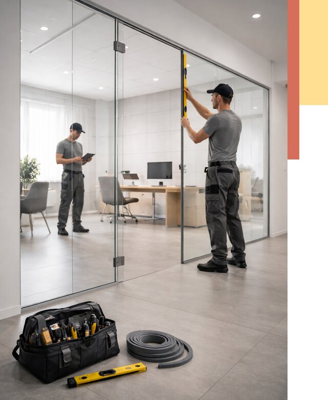 Цельностеклянные перегородки под ключ в Смоленске от 9742 руб. — монтаж и цены | ОТДЕЛОЧНИК-Смл