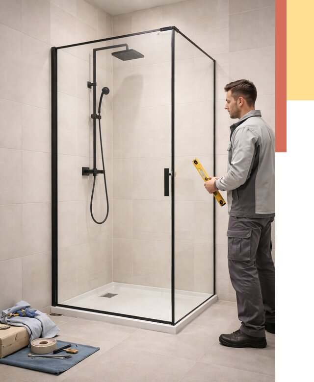 Стеклянные перегородки для душа в Смоленске от 12819 руб. | Монтаж под ключ — ОТДЕЛОЧНИК-Смл