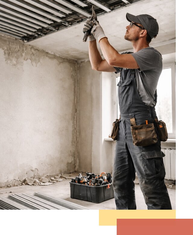 Демонтаж реечного потолка в Смоленске быстро и аккуратно