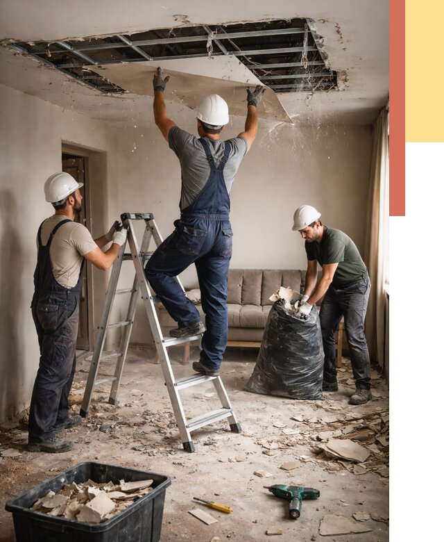 Демонтаж гипсокартонного потолка в Смоленске от 431 руб. за м2 — ОТДЕЛОЧНИК-Смл