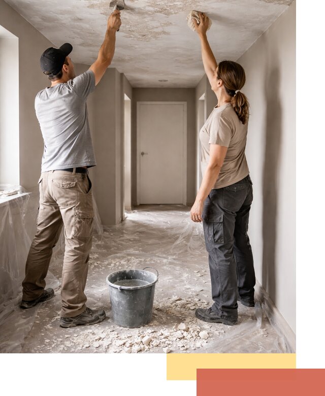 Удаление побелки с потолка в Смоленске — быстро и аккуратно