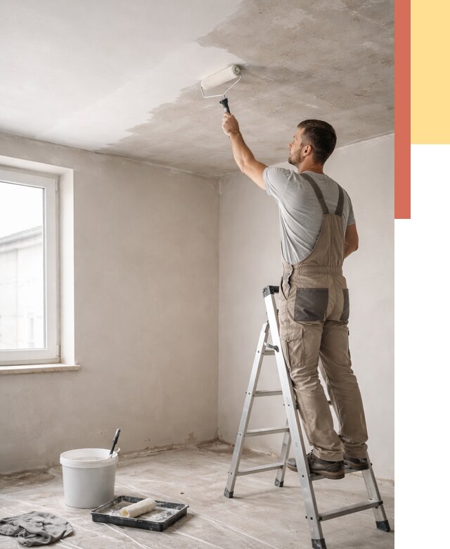 Грунтовка потолка в Смоленске от 2564 руб. — быстро и недорого | ОТДЕЛОЧНИК-Смл