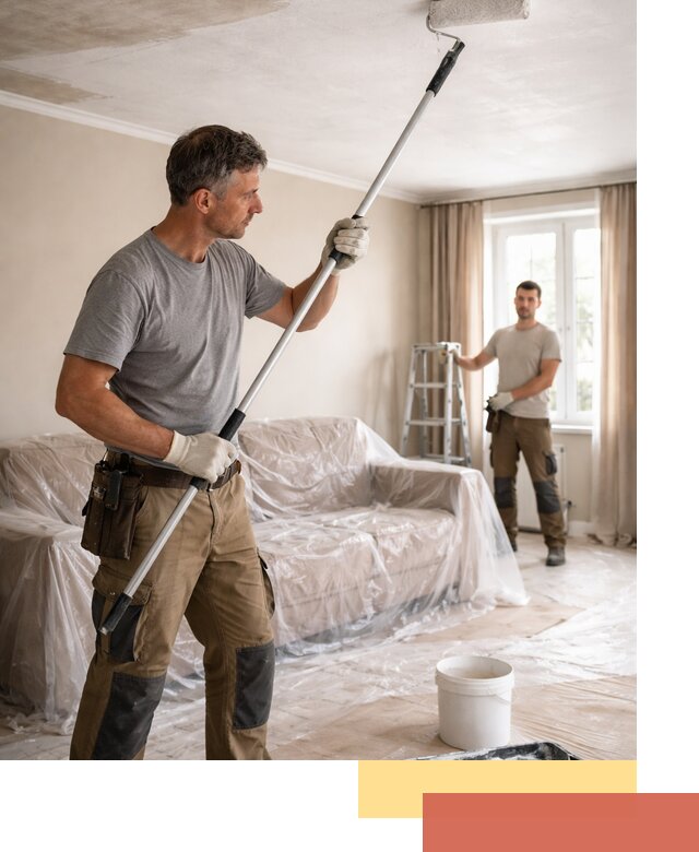 Грунтовка потолка в Смоленске — подготовка под покраску и отделку